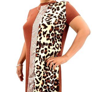 Women's Animal Print Dress By Shein Size XS